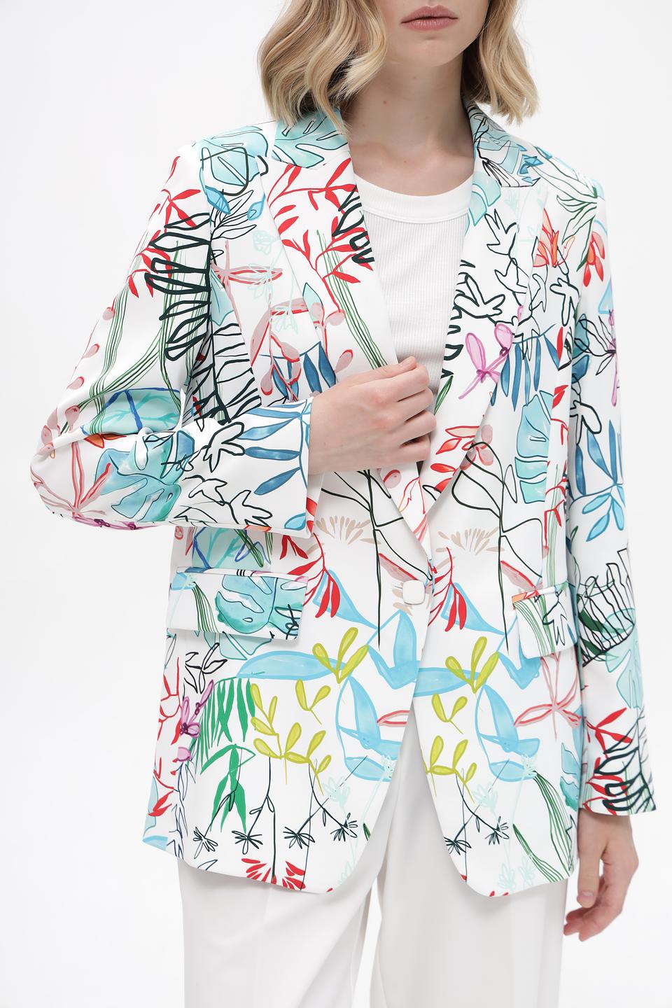 Жакет Marc Cain с цветочным принтом