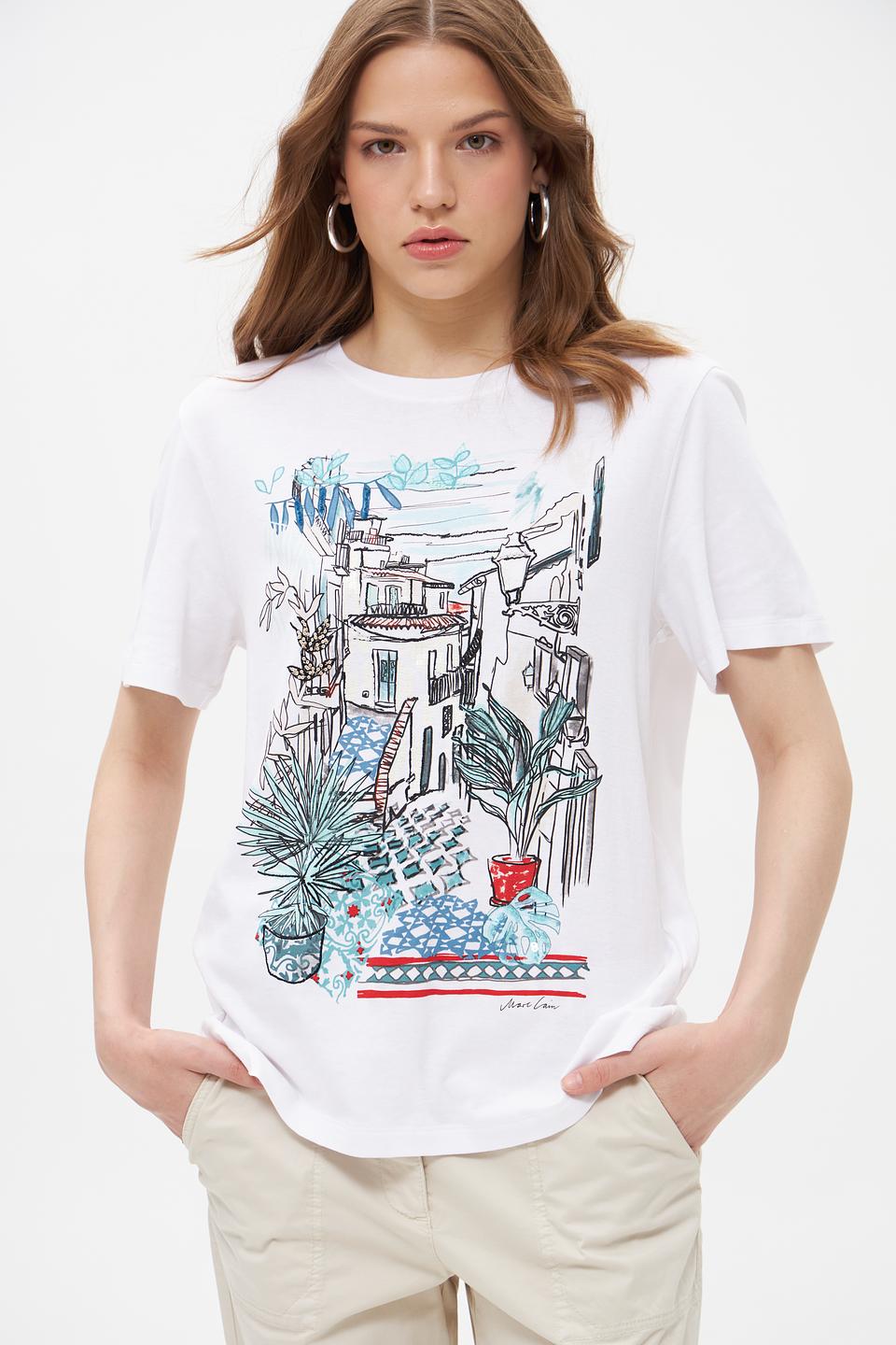 Футболка Marc Cain с принтом
