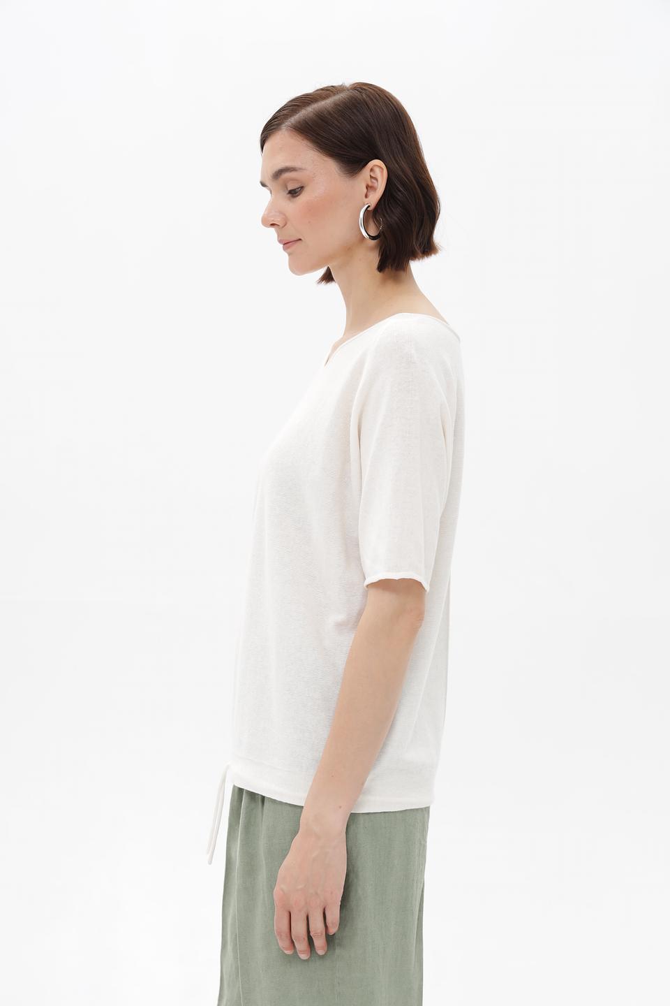 Пуловер Oui женский молочный