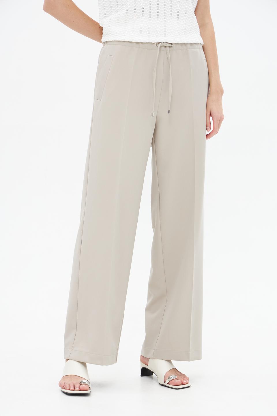 Брюки клёш Lecomte бежевые