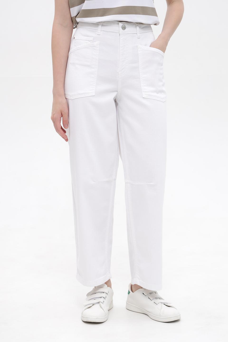Джинсы карго Oui белые