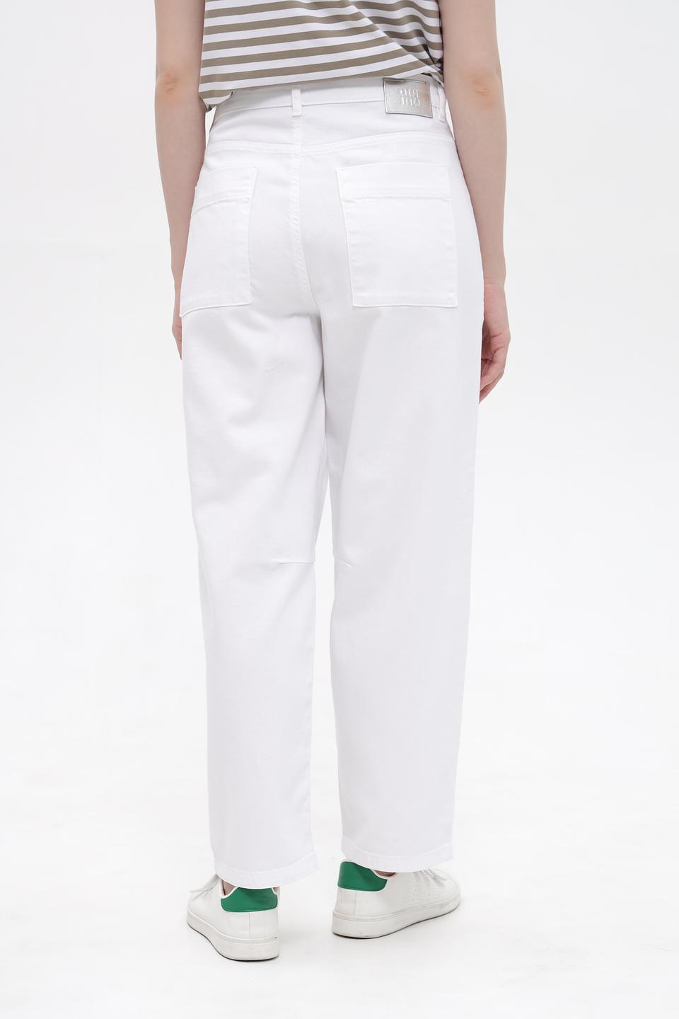 Джинсы карго Oui белые