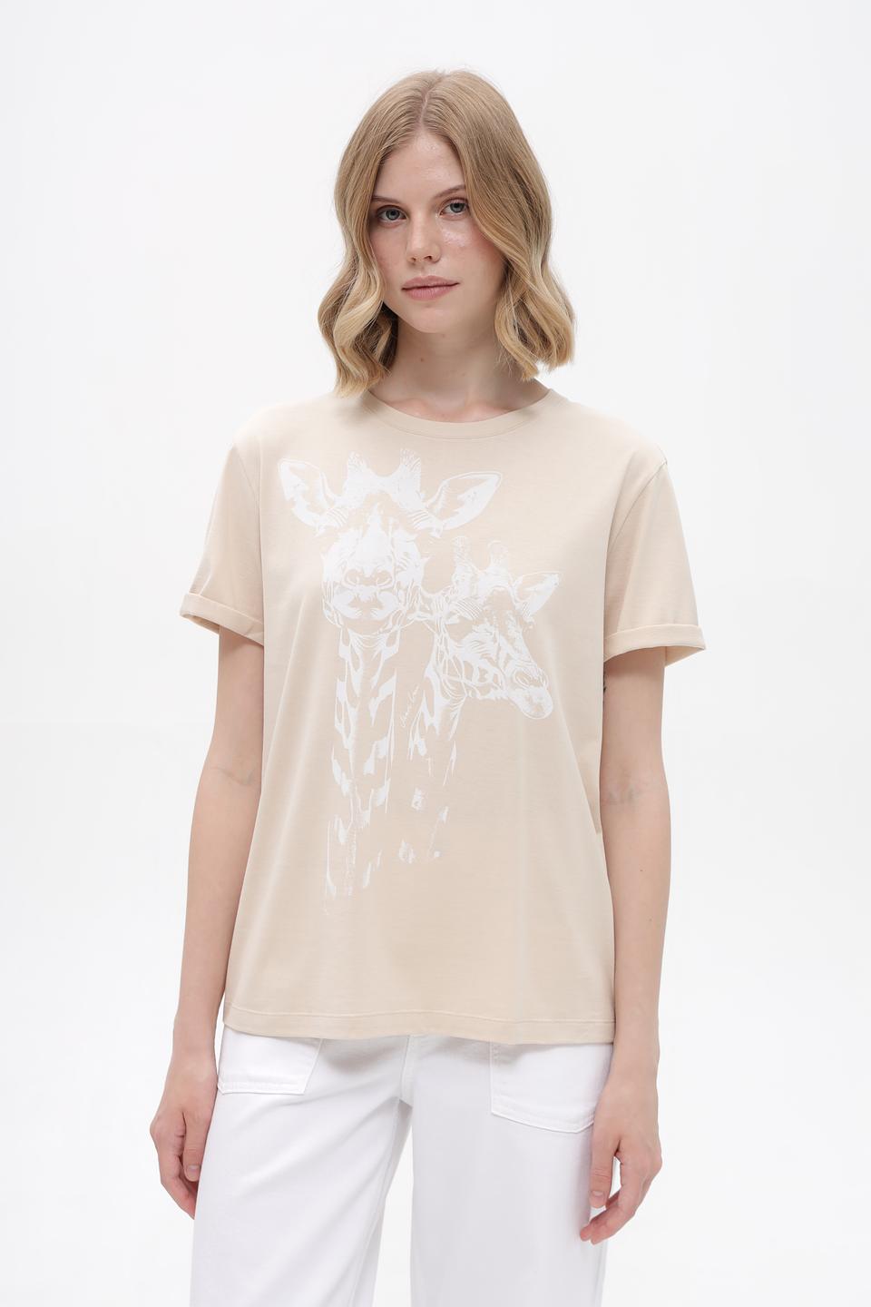 Футболка Marc Cain с жирафами