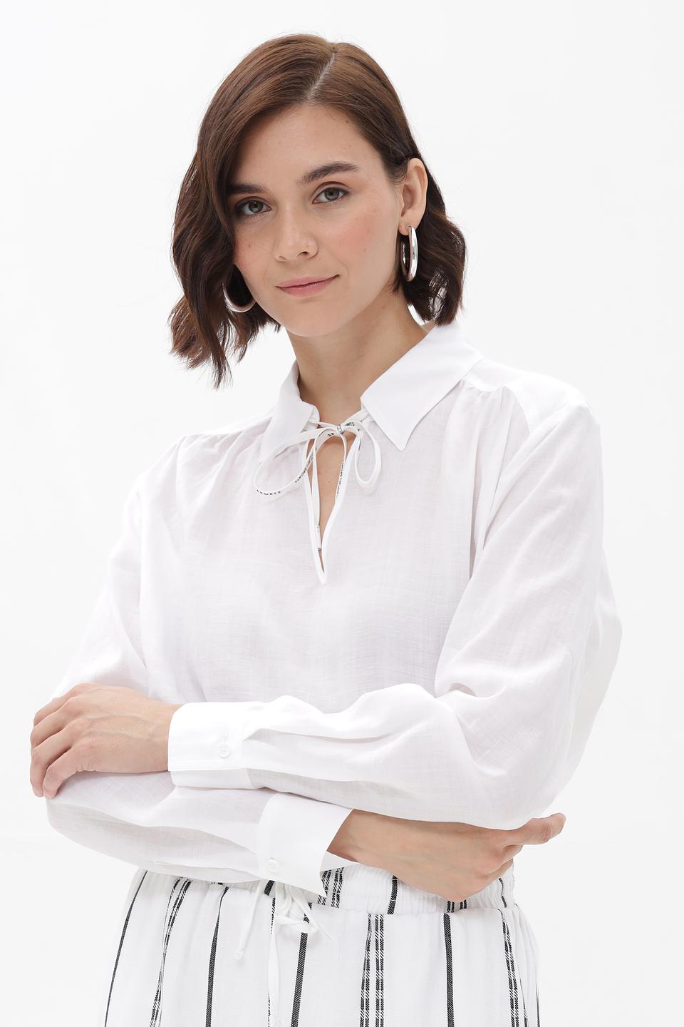 Блузка Marc Cain рами белая