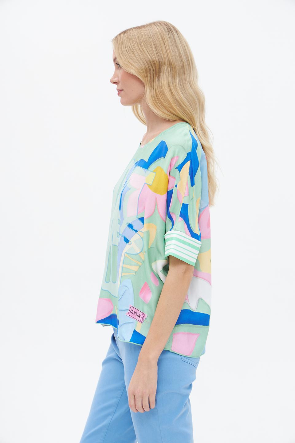 Блузка Lecomte с принтом 'I Love You'