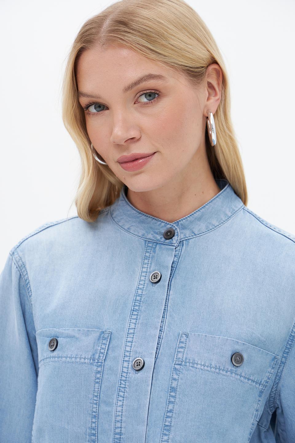 Жакет Lecomte джинсовый голубой