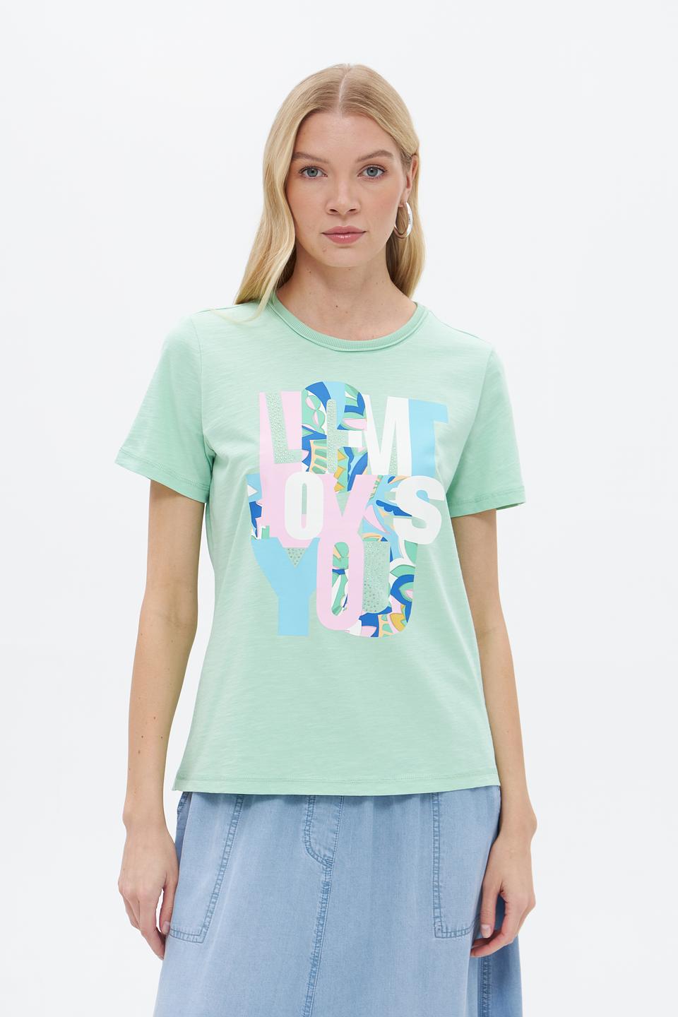 Футболка Lecomte с принтом