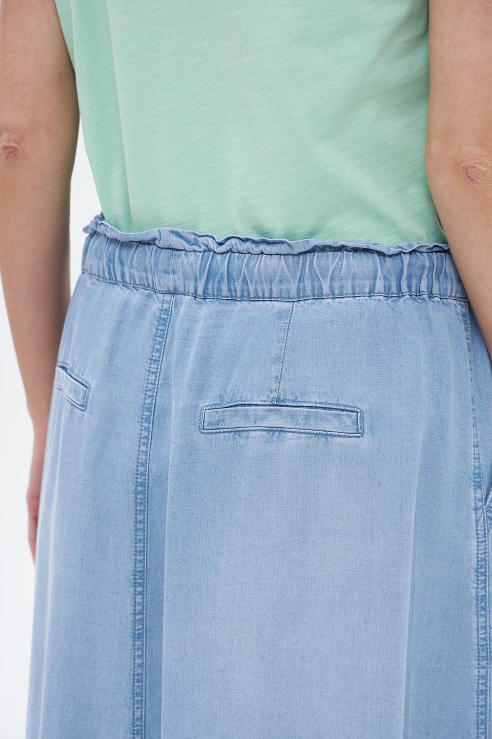 Юбка Lecomte из лиоцела голубая