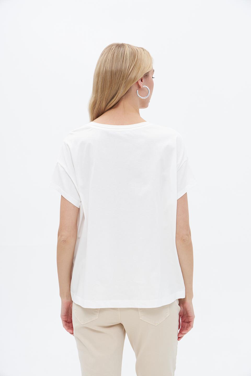 Футболка Lecomte с принтом