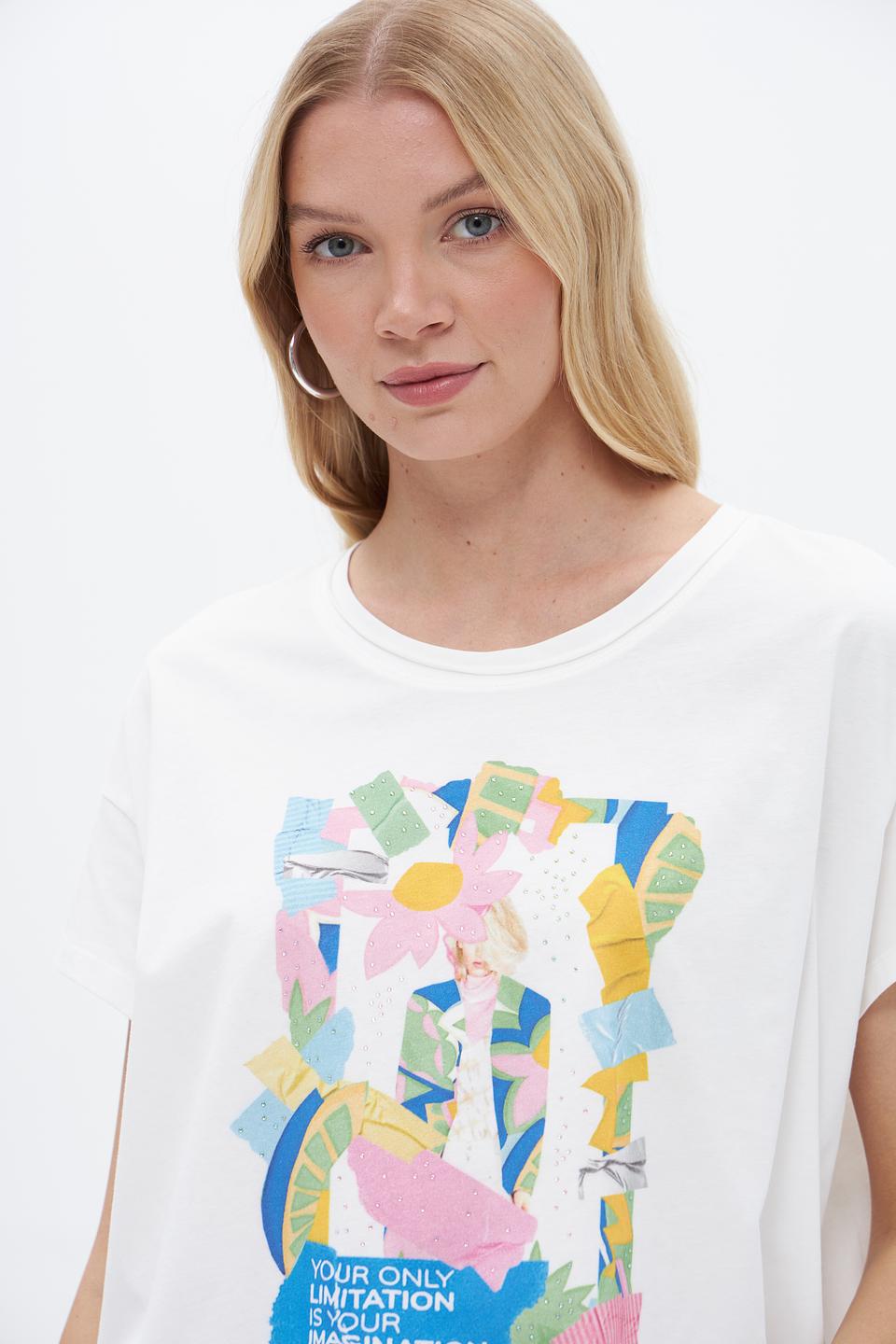 Футболка Lecomte с принтом