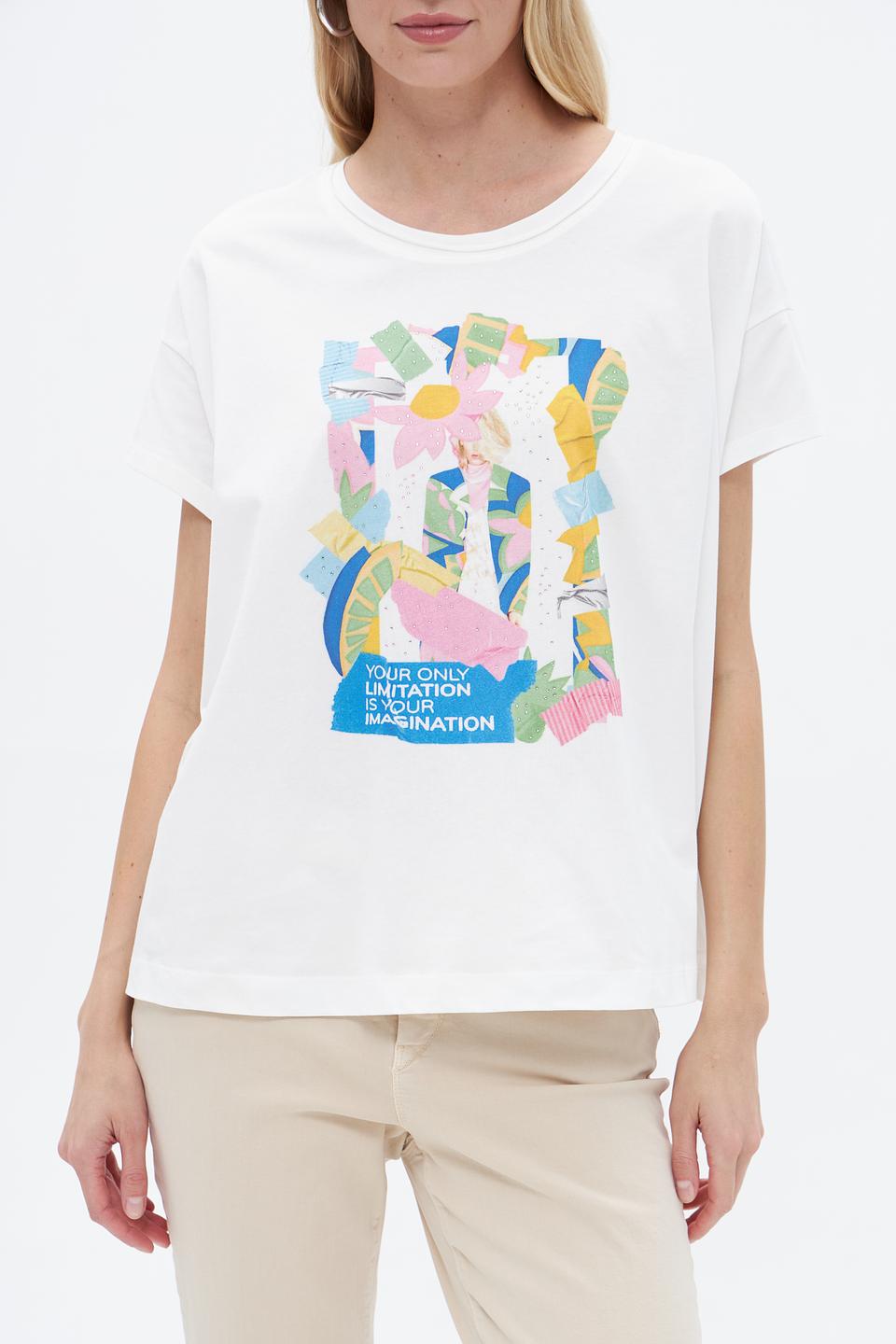 Футболка Lecomte с принтом