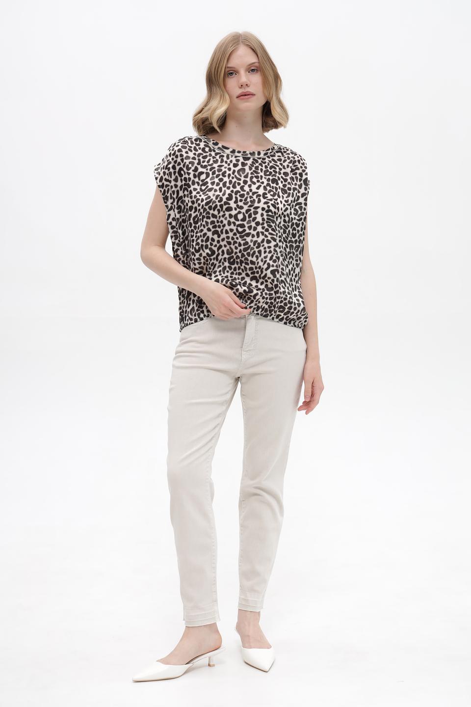 Топ Monari с леопардовым принтом