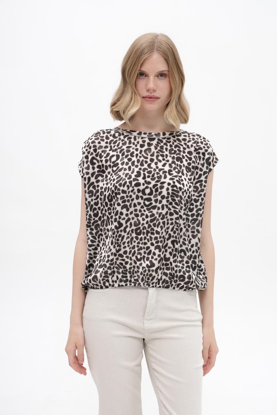 Топ Monari с леопардовым принтом