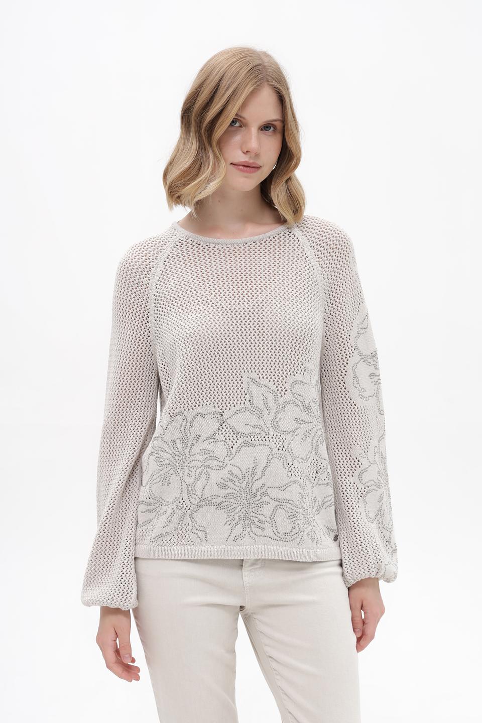 Пуловер Monari с цветочным узором