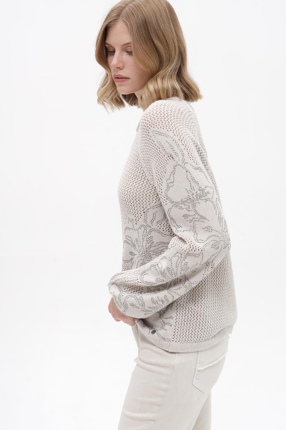 Пуловер Monari с цветочным узором