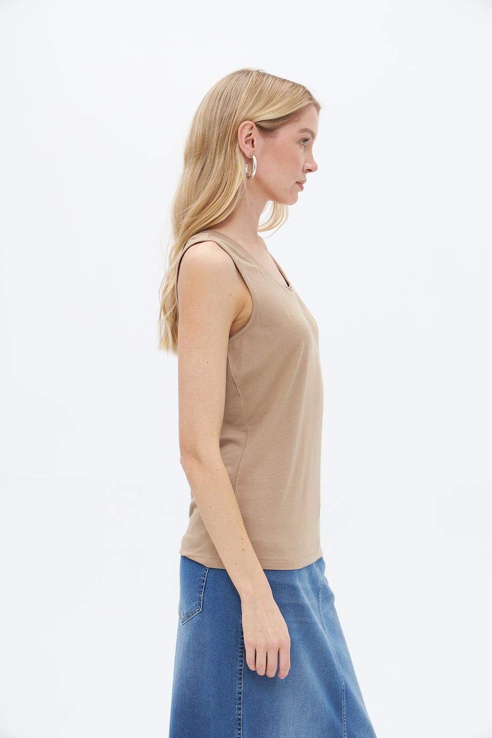 Топ Lecomte бежевый