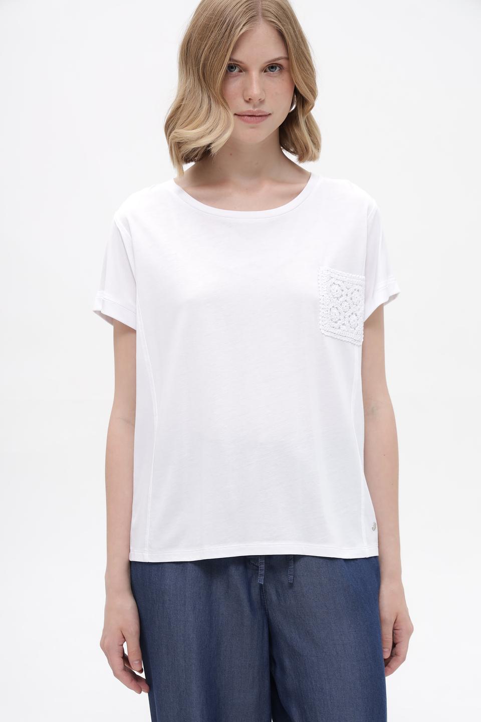 Футболка Monari с кружевом