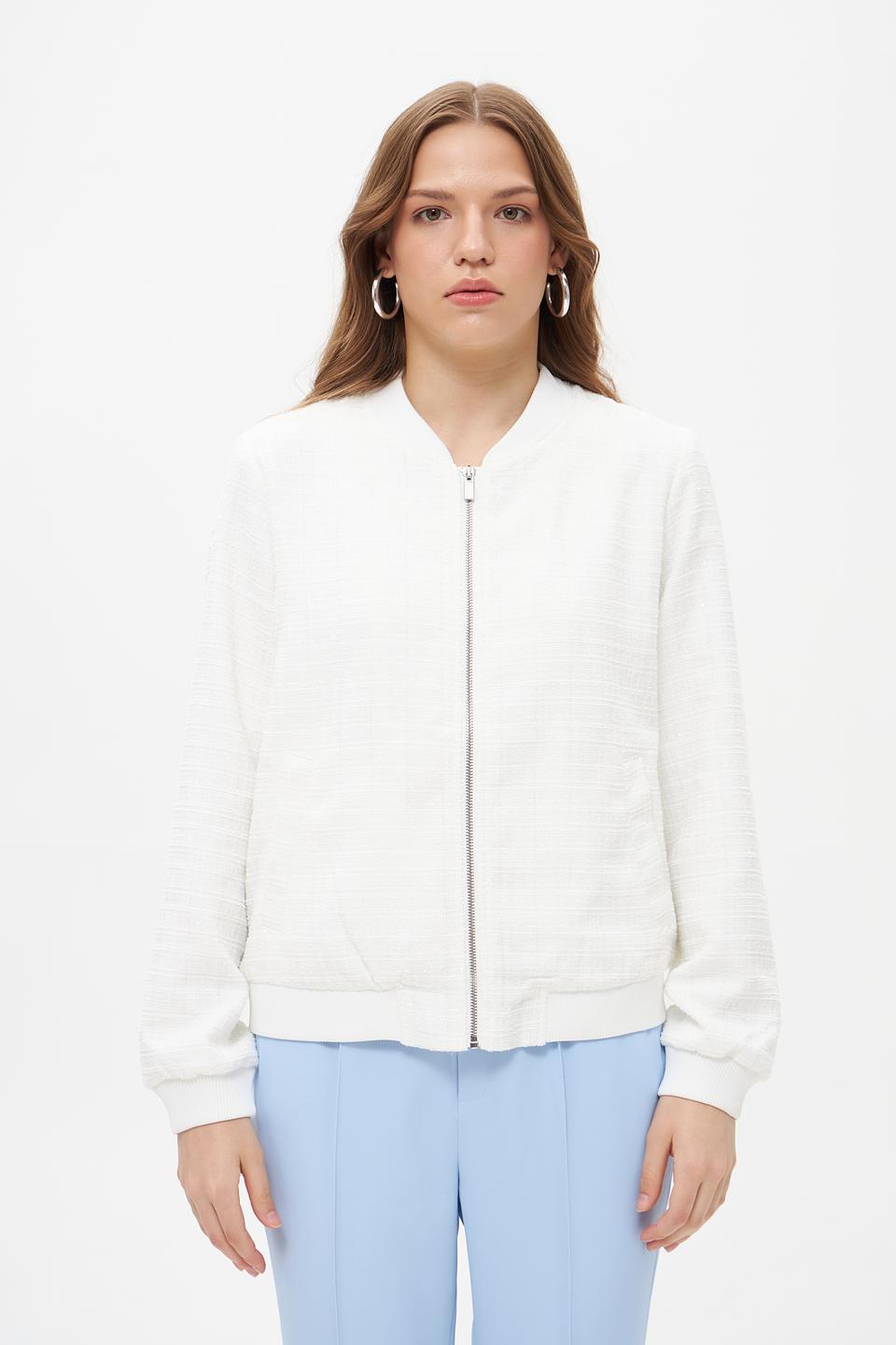 Жакет Suza стеганый белый