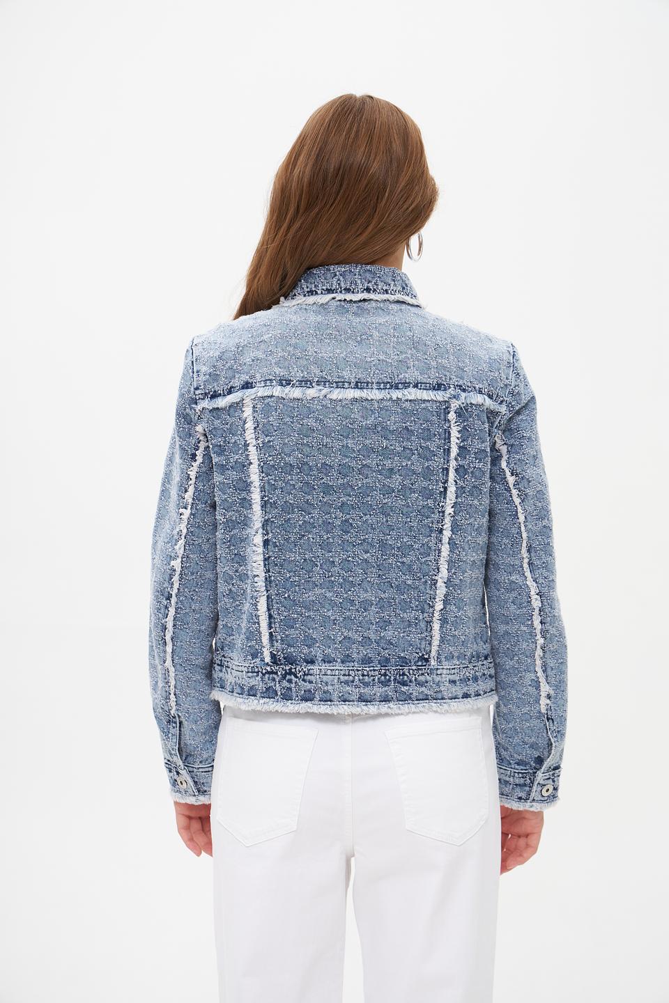 Джинсовая куртка Marc Aurel с бахромой