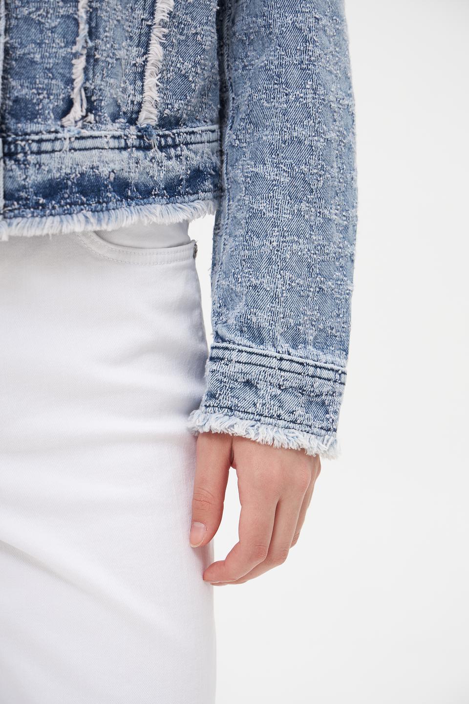 Джинсовая куртка Marc Aurel с бахромой