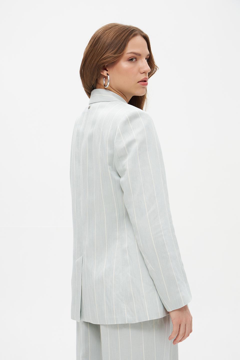 Жакет Marc Cain в полоску голубой