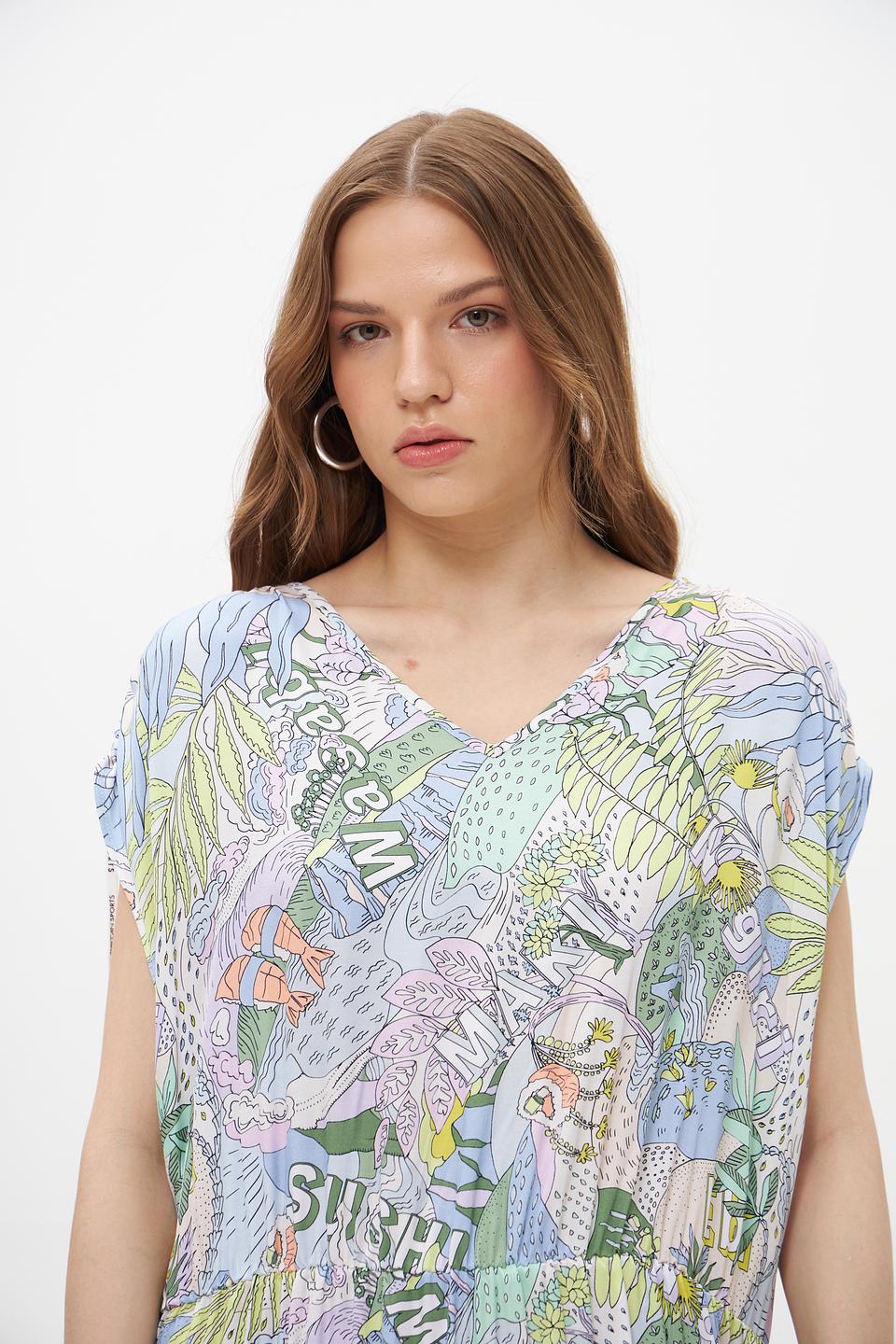 Платье Marc Cain с принтом