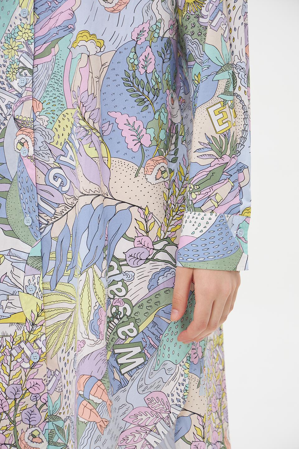 Платье-рубашка Marc Cain с принтом