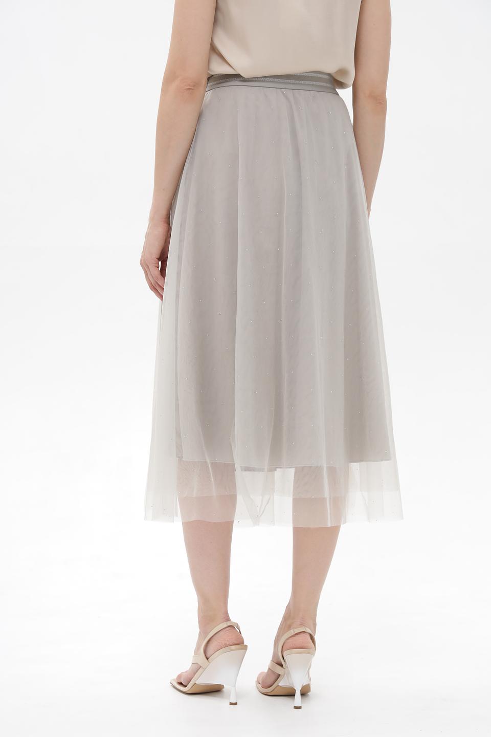 Юбка Lecomte из фатина серая