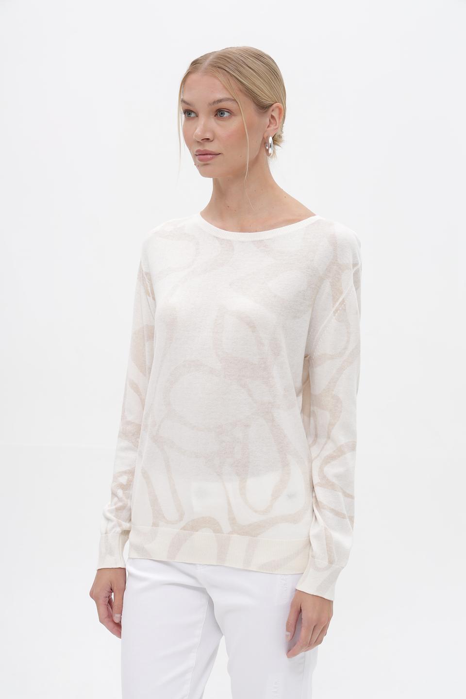 Пуловер Tom Tailor с принтом