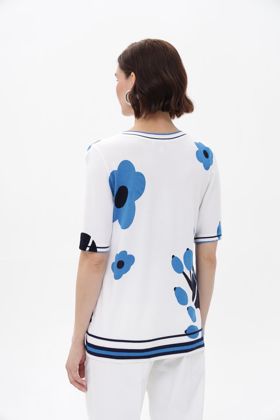 Пуловер Passioni с цветочным принтом