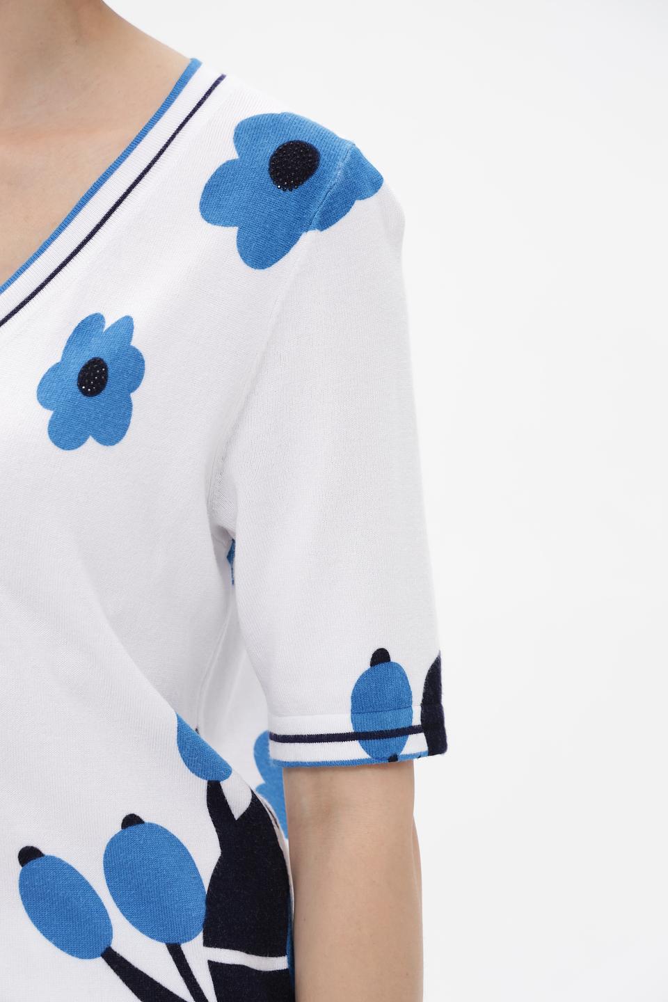 Пуловер Passioni с цветочным принтом