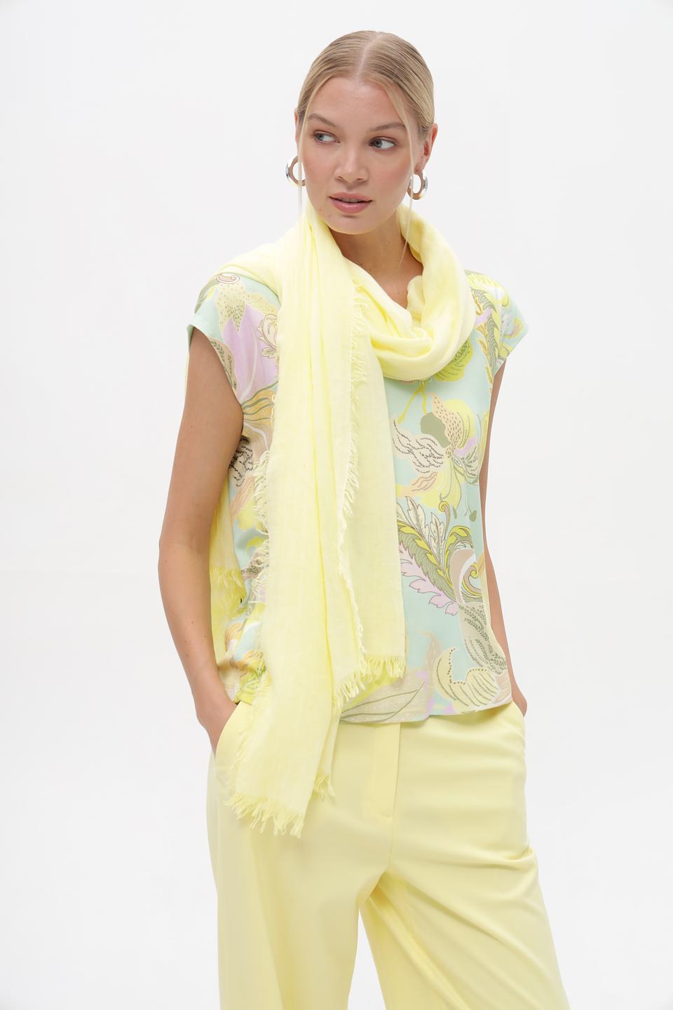 Шарф Fraas светло-желтый