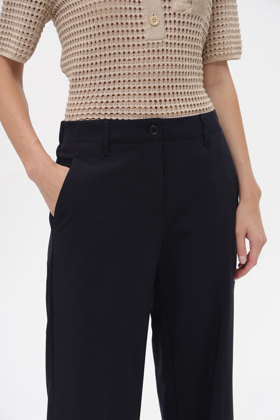 Брюки ZRS классические темно-синие