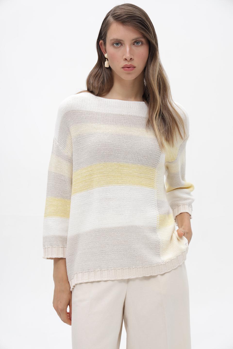 Пуловер Olsen в полоску