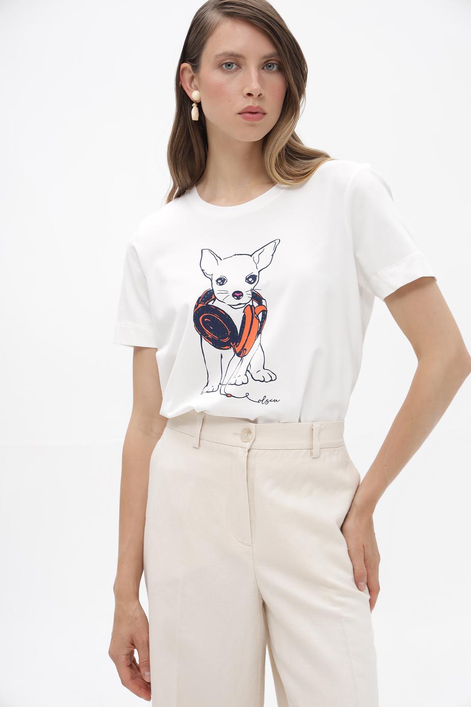 Футболка Olsen с чихуахуа