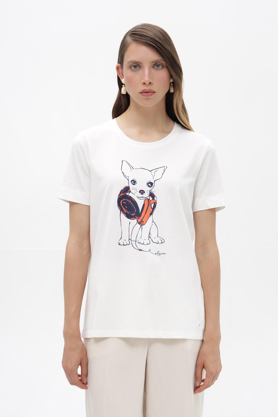 Футболка Olsen с чихуахуа