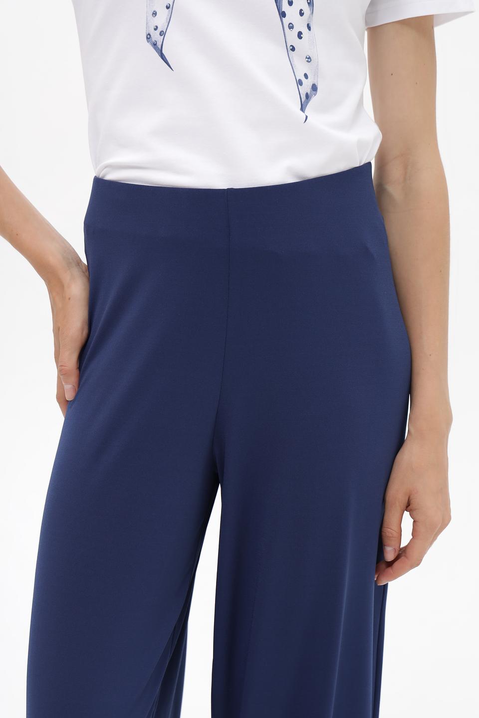 Брюки клёш Miss Lagotte синие