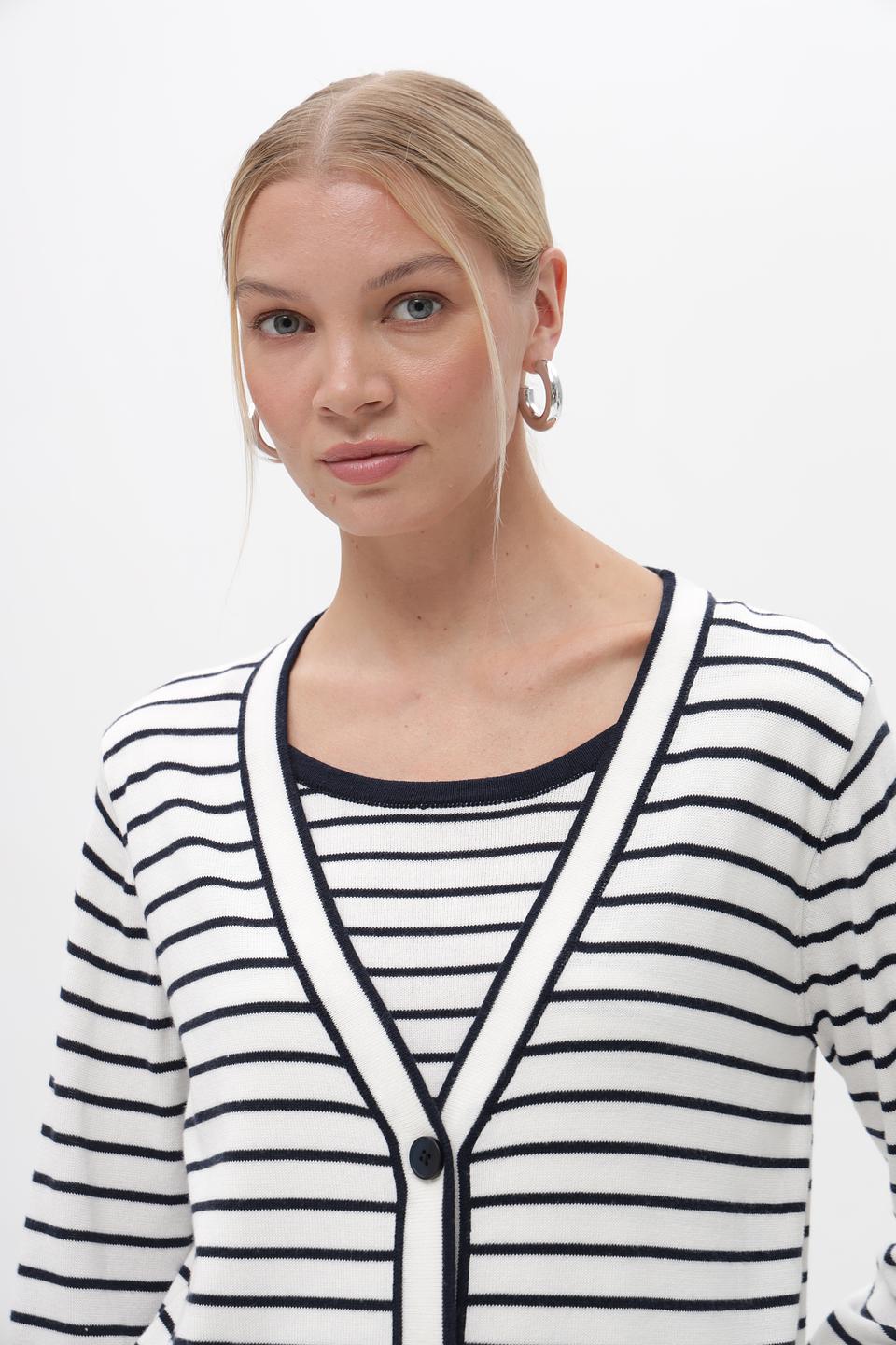 Кардиган Frank Walder в полоску