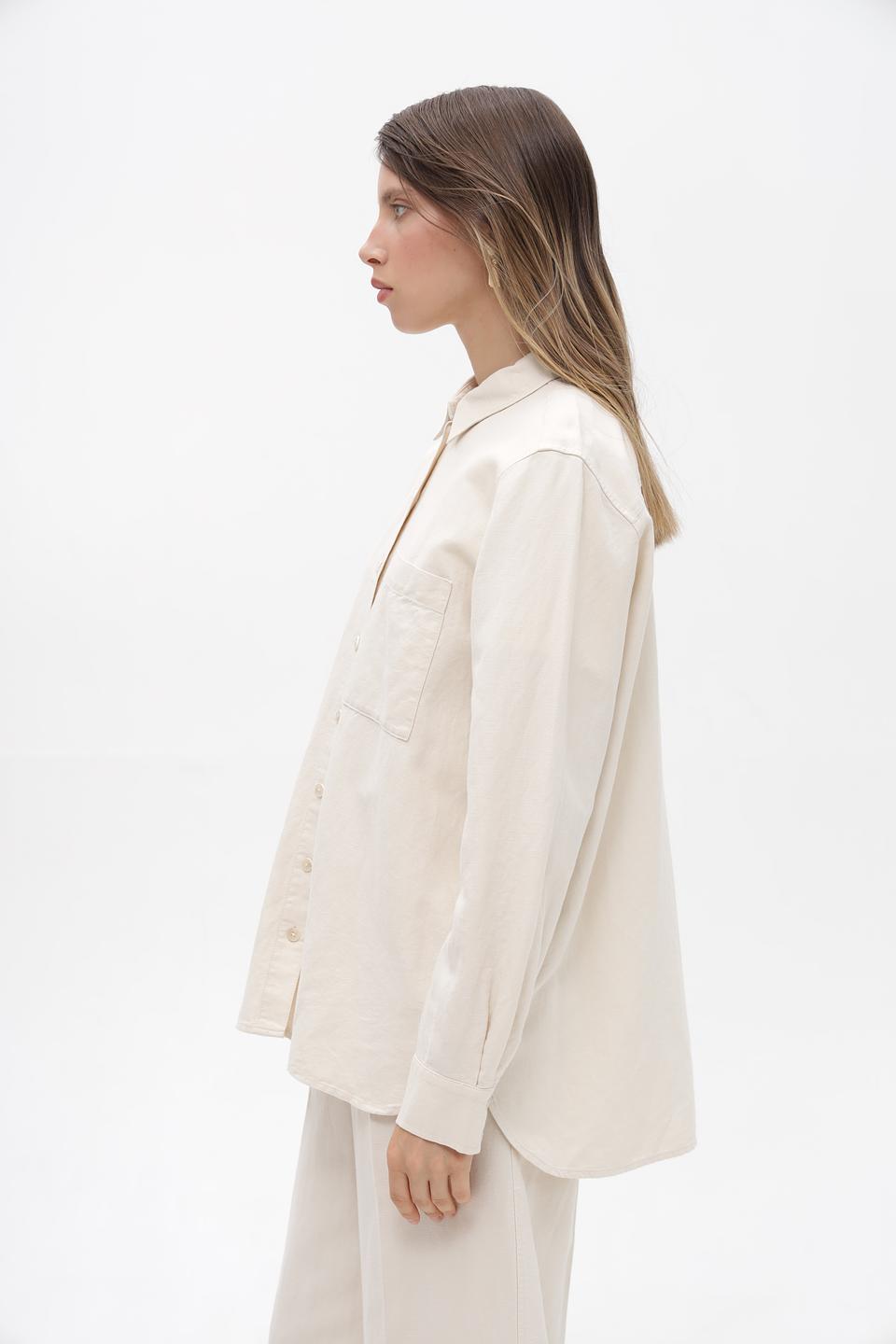 Рубашка Gerry Weber бежевая с длинным рукавом