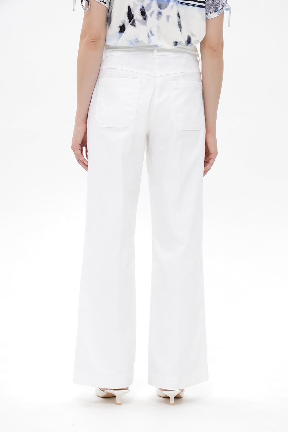 Брюки клеш Bianca белые