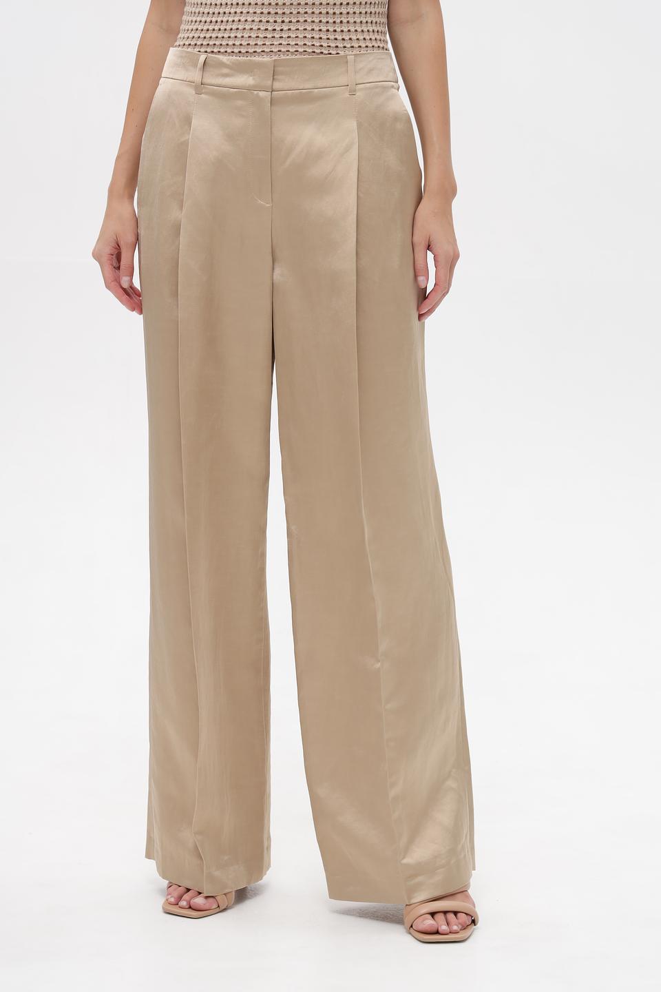 Брюки палаццо Marc Cain бежевые