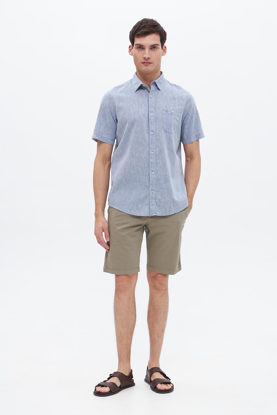 Рубашка кр Lerros men голубая