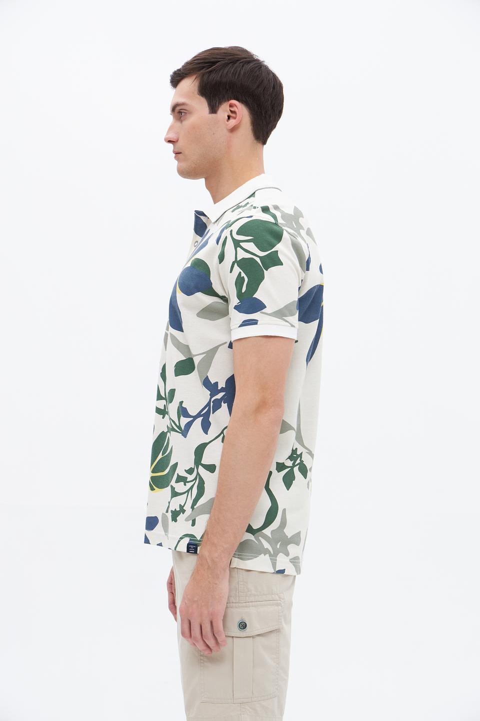 Поло Lerros с цветочным принтом