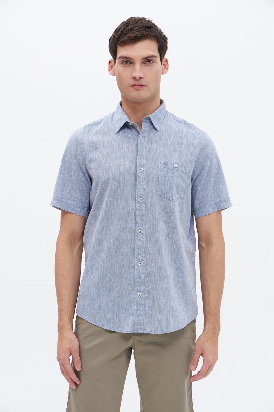 Рубашка кр Lerros men голубая