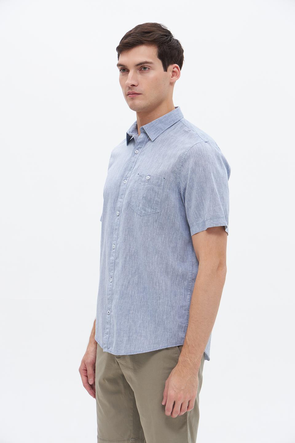 Рубашка кр Lerros men голубая