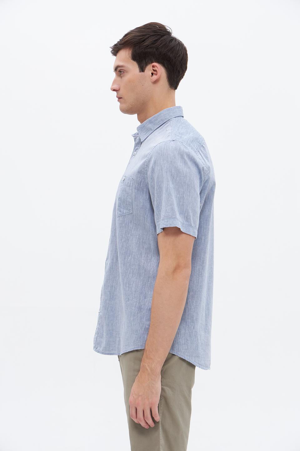 Рубашка кр Lerros men голубая