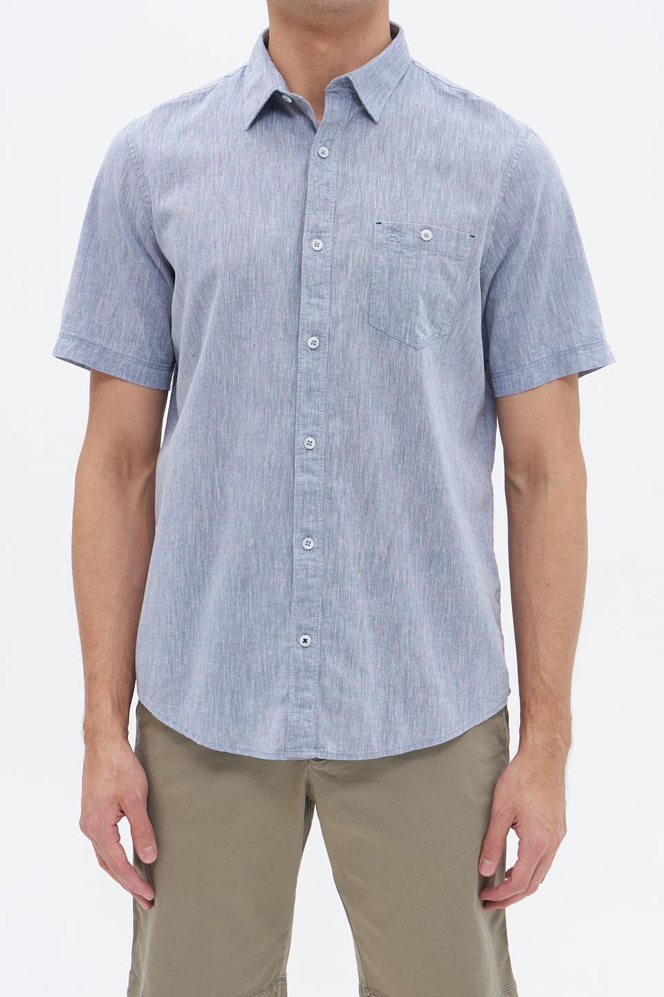 Рубашка кр Lerros men голубая