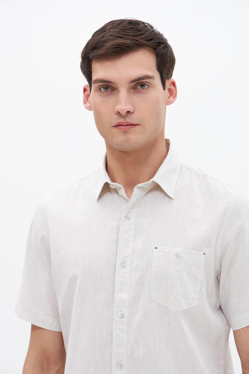 Рубашка кр Lerros мужская бежевая