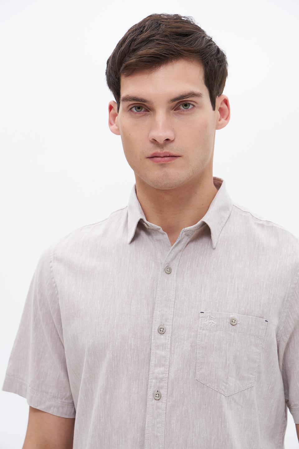 Рубашка кр-рукав Lerros бежевая