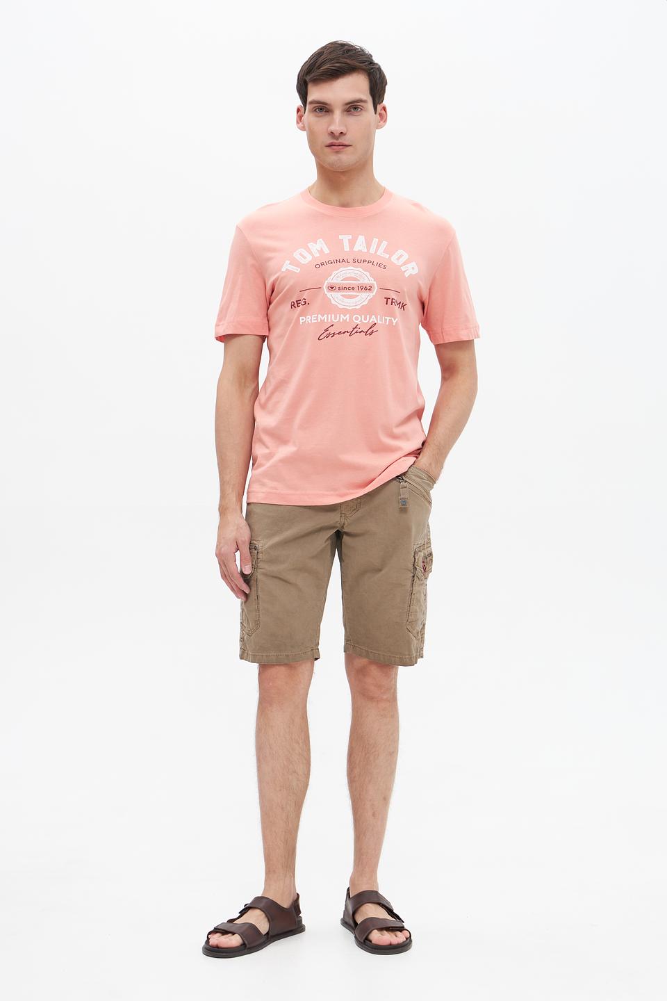 Футболка Tom Tailor персиковая
